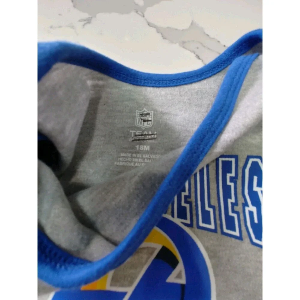 NFL Los Angeles RAMS Football 3 Piece Shirt Set Infant 18 months New (0036)